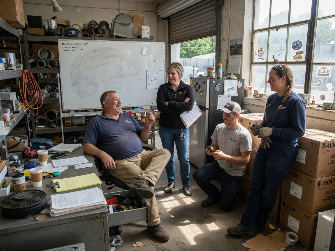 The MetroWest HVAC Solutions team at work in Princeton